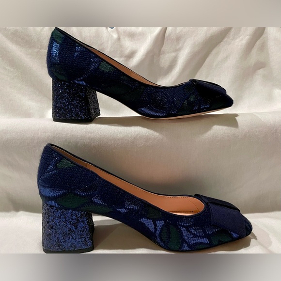 J.Crew Celia Jacquard Glitter Heel Pump K0447 - Picture 4 of 9